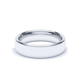 Oval Profile Gents Wedding Ring 950 Platinum Wedding Bands Lily Arkwright