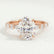ALLURE - Oval Lab Diamond 18k Rose Gold Scatter Ring