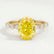 ALLURE - Oval Yellow Lab Diamond 18k Yellow Gold Scatter Ring