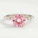 Allure round morganite and diamond scatter engagement ring – view 1