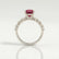 Allure round ruby and diamond scatter engagement ring – view 2
