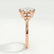 Alya scatter oval lab diamond cluster 18k rose gold engagement ring
