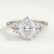 Alya scatter oval lab diamond cluster 18k white gold platinum engagement ring