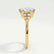Alya scatter oval lab diamond cluster 18k yellow gold engagement ring