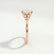 Alya scatter round lab diamond set 18k rose gold engagement ring