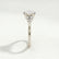 Alya scatter round lab diamond set 18k white gold platinum engagement ring