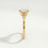 Alya scatter round lab diamond set 18k yellow gold engagement ring