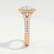 AMELIA - Round Lab Diamond 18k Rose Gold Halo Ring