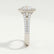 AMELIA - Round Lab Diamond 18k White Gold Halo Ring