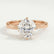 ANNORA - Round Lab Diamond 18k Rose Gold Twist Solitaire Ring