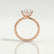 ANNORA - Round Lab Diamond 18k Rose Gold Twist Solitaire Ring