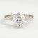 ANNORA - Round Lab Diamond 18k White Gold Twist Solitaire Ring