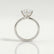 ANNORA - Round Lab Diamond 18k White Gold Twist Solitaire Ring