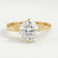 ANNORA - Round Lab Diamond 18k Yellow Gold Twist Solitaire Ring