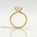 ANNORA - Round Lab Diamond 18k Yellow Gold Twist Solitaire Ring