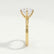 ANNORA - Round Lab Diamond 18k Yellow Gold Twist Solitaire Ring