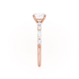 ALLURE - Oval Lab Diamond 18k Rose Gold Scatter Ring Engagement Ring Lily Arkwright