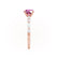 ALLURE - Round Pink Sapphire Solitaire Engagement Ring 18k Rose Gold