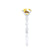 ALLURE - Round Yellow Sapphire Solitaire Engagement Ring 950 Platinum