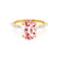 ALLURE - Oval Champagne True Sapphire Solitaire Engagement Ring 18k Yellow Gold