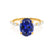 ALLURE - Oval Blue Sapphire Solitaire Engagement Ring 18k Yellow Gold