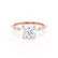 ALLURE - Round Natural Diamond 18k Rose Gold Scatter Ring