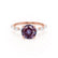 ALLURE - Round Alexandrite Solitaire Engagement Ring 18k Rose Gold