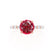 ALLURE - Round Ruby Solitaire Engagement Ring 18k Rose Gold
