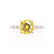 ALLURE - Round Yellow Sapphire Solitaire Engagement Ring 18k Rose Gold