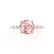 ALLURE - Round Champagne True Sapphire Solitaire Engagement Ring 18k Rose Gold