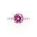 ALLURE - Round Pink Sapphire Solitaire Engagement Ring 18k Rose Gold