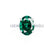 ALLURE - Oval Emerald Solitaire Engagement Ring 950 Platinum