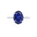 ALLURE - Oval Blue Sapphire Solitaire Engagement Ring 950 Platinum