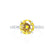 ALLURE - Round Yellow Sapphire Solitaire Engagement Ring 950 Platinum