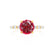 ALLURE - Round Ruby Solitaire Engagement Ring 18k Yellow Gold