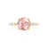ALLURE - Round Champagne True Sapphire Solitaire Engagement Ring 18k Yellow Gold