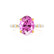 ALLURE - Oval Pink Sapphire Solitaire Engagement Ring 18k Yellow Gold