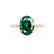 ALLURE - Oval Emerald Solitaire Engagement Ring 18k Yellow Gold