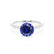 ALLURE - Round Blue Sapphire Solitaire Engagement Ring 950 Platinum