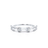 ALTAIR - Lab Diamond Baguette Statement Eternity 18k White Gold Eternity Lily Arkwright