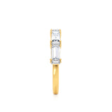 ALTAIR - Lab Diamond Baguette Statement Eternity 18k Yellow Gold Eternity Lily Arkwright