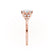 ALYA - Oval Natural Diamond Starburst Cluster Shoulder Set Engagement Ring 18k Rose Gold Engagement Ring Lily Arkwright
