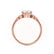 ALYA - Oval Natural Diamond Starburst Cluster Shoulder Set Engagement Ring 18k Rose Gold Engagement Ring Lily Arkwright