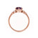ALYA - Oval Alexandrite Starburst Cluster Shoulder Set Engagement Ring 18k Rose Gold