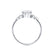 ALYA - Round Natural Diamond Starburst Cluster Shoulder Set Engagement Ring 950 Platinum Engagement Ring Lily Arkwright