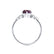 ALYA - Oval Alexandrite Starburst Cluster Shoulder Set Engagement Ring 950 Platinum
