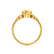ALYA - Oval Yellow Sapphire Starburst Cluster Shoulder Set Engagement Ring 18k Yellow Gold