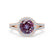 AMELIA - Lab Grown Alexandrite & Diamond 18k Rose Gold Halo Ring Engagement Ring Lily Arkwright