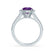 AMELIA - Lab Grown Alexandrite & Diamond Platinum 950 Halo Ring Engagement Ring Lily Arkwright