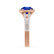 AMELIA - Lab Grown Blue Sapphire & Diamond 18k Rose Gold Halo Ring Engagement Ring Lily Arkwright